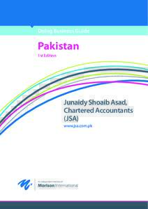 Doing Business Guide  Pakistan 1st Edition  Junaidy Shoaib Asad,