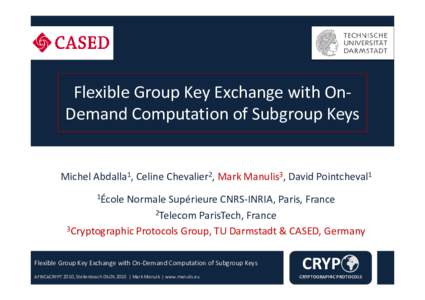 Non-Interactive Computation of  Pairwise Keys in Group DH Protocols