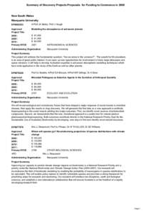 Education / Association of Commonwealth Universities / Macquarie University / Australian and New Zealand Standard Research Classification