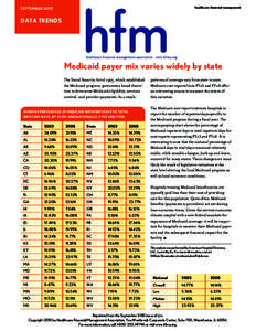 healthcare financial management  SEPTEMBER 2010 DATA TRENDS