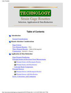 Elasticity / Deformation / Tensors / Strain gauge / Stress analysis / Stress / Yield / Rosette / Mechanics / Physics / Solid mechanics