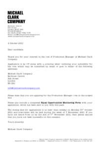 Barbican Centre Silk Street London EC2Y 8DS United Kingdom Tel: [removed]7170 Email: [removed]