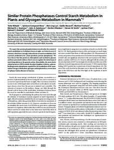 THE JOURNAL OF BIOLOGICAL CHEMISTRY VOL. 281, NO. 17, pp–11818, April 28, 2006 © 2006 by The American Society for Biochemistry and Molecular Biology, Inc. Printed in the U.S.A. Similar Protein Phosphatases Cont