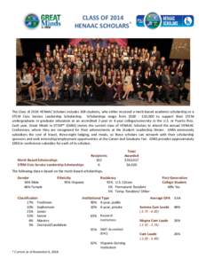 Microsoft Word - HENAAC Scholars - Class of 2014 Profile[removed]