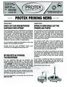 4-Apr[removed]PROTEK PRIMING NEWS Volume 7/ Issue 1