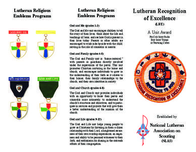 Lutheran Religious Emblems Programs