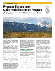 Factsheet for Proposed Expansion of Conservation Easement Program in the Rocky Mountain Front