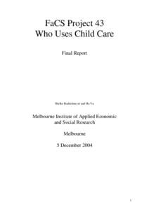 Parenting / Interpersonal relationships / Psychoanalysis / Day care / Nanny / Attachment theory / Work–life balance / Care work / Teenage pregnancy / Child care / Behavior / Human behavior