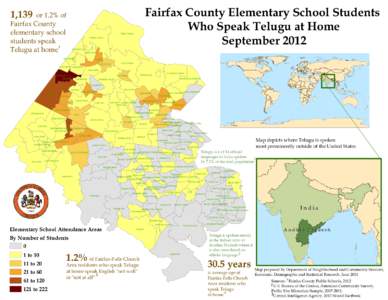 Fairfax County Elementary School Students Who Speak Telugu at Home