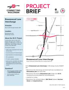 Breezewood Interchange Project Brief map