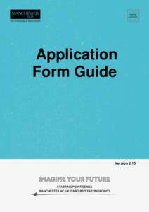 Application Form Guide Version 2.15  Contents