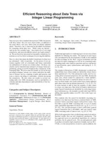 Constraint programming / Electronic design automation / Formal methods / Logic in computer science / NP-complete problems / Boolean satisfiability problem / Symbol / Tree automaton / Satisfiability / Theoretical computer science / Applied mathematics / Mathematics