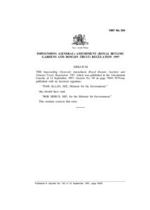 1997 No 504  New South Wales IMPOUNDING (GENERAL) AMENDMENT (ROYAL BOTANIC GARDENS AND DOMAIN TRUST) REGULATION 1997