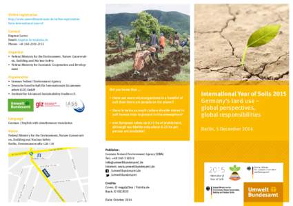 Soil science / Directorate-General for the Environment / Land use / Human geography / Land management / Soil / Klaus Töpfer