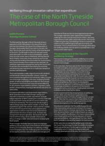 Wellbeing through innovation rather than expenditure:  The case of the North Tyneside Metropolitan Borough Council Judith Parsons Ashridge Business School