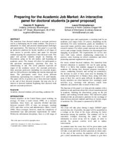 SIGCHI Conference Paper Format