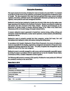 Inventory of Rad Waste in Canada 2012.qxd