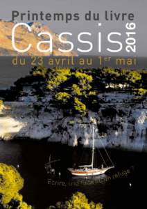 Printemps du livre 2016 Cassis  du 23 avril au 1er mai