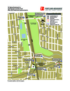 SE Bybee Boulevard to Springwater Corridor Trail Bike and Pedestrian Improvements SE Claybourne St  New curb ramps