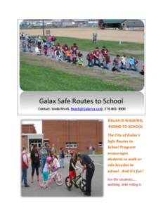 Cycling / Galax High School / Galax /  Virginia / Bicycle rodeo / Walking bus / Transport / Land transport / Road transport