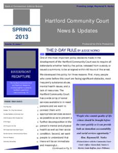 Hartford Community Court Newsletter - Spring 2013