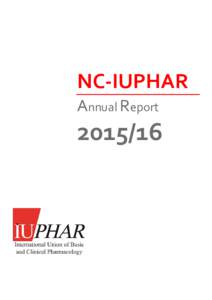 NC-IUPHAR Annual Report  Background to NC-IUPHAR