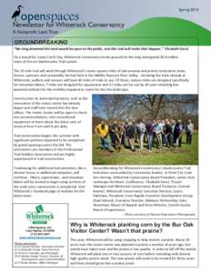 Spring[removed]openspaces Newsletter for Whiterock Conservancy A Nonprofit Land Trust