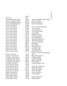 Charlotte-Mecklenburg Schools / North Carolina Senate / North Carolina General Assembly of 2011–2012 / North Carolina / Guilford County Schools / Garinger High School