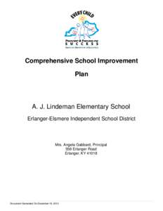 Comprehensive School Improvement Plan