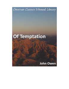 Of Temptation Author(s): Owen, John[removed]Publisher: