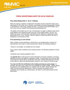 Microsoft Word - Price Advertising Bulletin June 2011