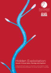 Hidden Exploitation: Women in forced labour, marriage and migration Understanding the gaps in prevention and protection needs in trafficking and exploitation of women and girls in Australia.  FOREWORD