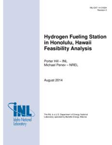 Microsoft Word - Hydrogen Fueling Station in Honolulu, Hawaii Feasibility Analysis - FINAL-2014Aug19.docx