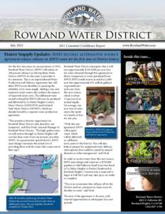 Rowland Water District July 2012 