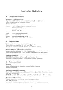 Piscataway /  New Jersey / Academia / Engineering / Science and technology / Institute of Electrical and Electronics Engineers / IEEE Transactions on Information Theory / Theoretical computer science / Salvatore D. Morgera / Min Chen