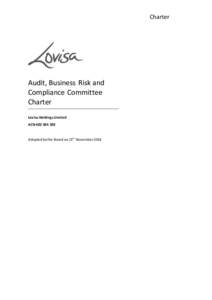 Charter  Audit, Business Risk and Compliance Committee Charter Lovisa Holdings Limited
