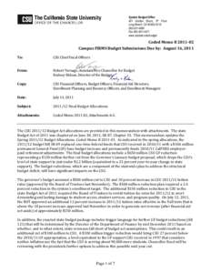 System Budget Office 401 Golden Shore, 5th Floor Long Beach, CA[removed][removed]Fax[removed]www.calstate.edu/budget