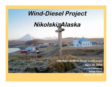 Wind-Diesel Project: Nikolski, Alaska