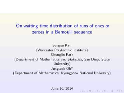 Probability / Mathematical analysis / Measurement / Mathematics / Probability and statistics / Generating functions / Probability-generating function