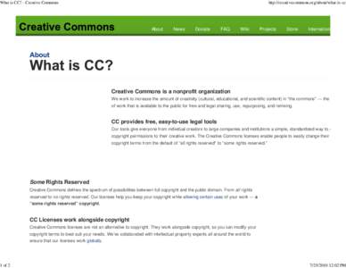 What is CC? - Creative Commons