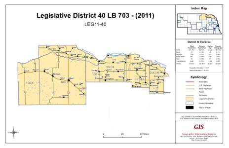 Index Map  Legislative District 40 LB[removed]