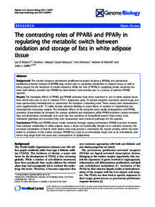 Roberts et al. Genome Biology 2011, 12:R75 http://genomebiology.comR75 RESEARCH  Open Access