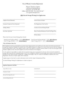 Deer Valley Waitlist Application 2014