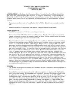 Maui Invasive Species Committee meeting minutes[removed]