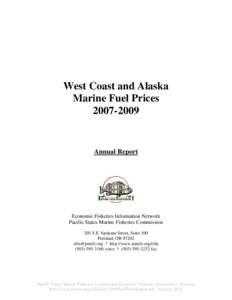 West Coast and Alaska Marine Fuel Prices[removed]Annual Report