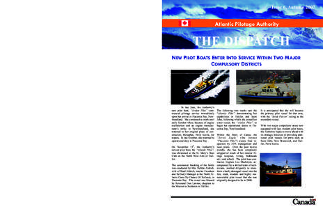 Issue 6, Autumn 2007 Issue 6, Autumn 2007 Page 4  Atlantic Pilotage Authority