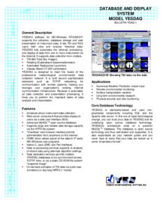 DATABASE AND DISPLAY SYSTEM MODEL YESDAQ BULLETIN YDAQ-1  General Description