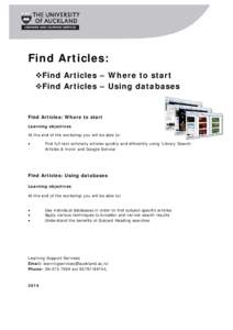 Microsoft Word - Handout Find Articles I & II 2014.docx