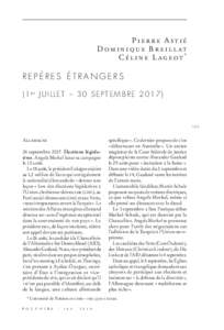 Pierre Astié Dominique Breillat C é l i n e L ag e ot * REPÈRES ÉTRANGERS ( 1 er  J U I L L E T   –   3 0   S E P T E M B R E )