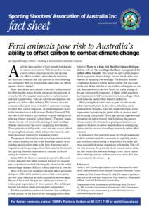 Climatology / Carbon finance / Climate change policy / Carbon sequestration / Carbon offset / Carbon sink / Carbon neutrality / Feral / Emissions trading / Chemistry / Carbon dioxide / Climate change